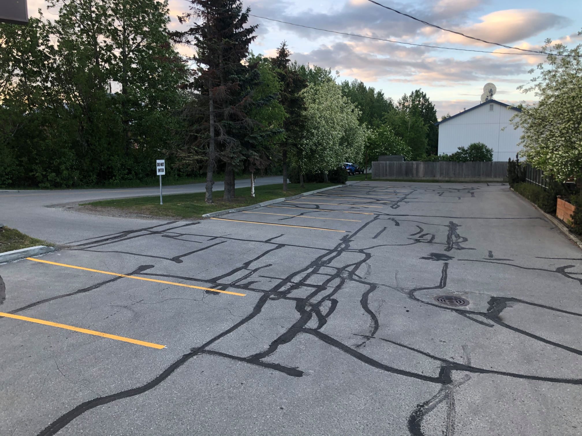 Asphalt patch repair before and after